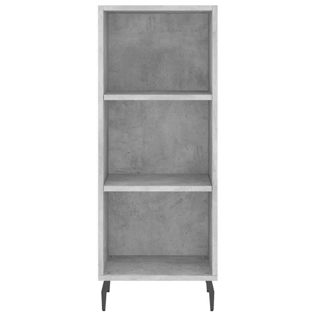 vidaXL Ντουλάπι Γκρι Σκυροδέματος 34,5x34x180 εκ. Επεξεργασμένο Ξύλο
