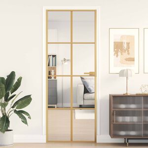 vidaXL &Epsilon;&sigma;&omega;&tau;&epsilon;&rho;&iota;&kappa;ή &Pi;ό&rho;&tau;&alpha; &Chi;&rho;&upsilon;&sigma;ή 76 x 201,5 &epsilon;&kappa;. &Psi;&eta;&mu;έ&nu;&omicron; &Gamma;&upsilon;&alpha;&lambda;ί & &Alpha;&lambda;&omicron;&upsilon;&mu;ί&nu;&iota;&omicron;