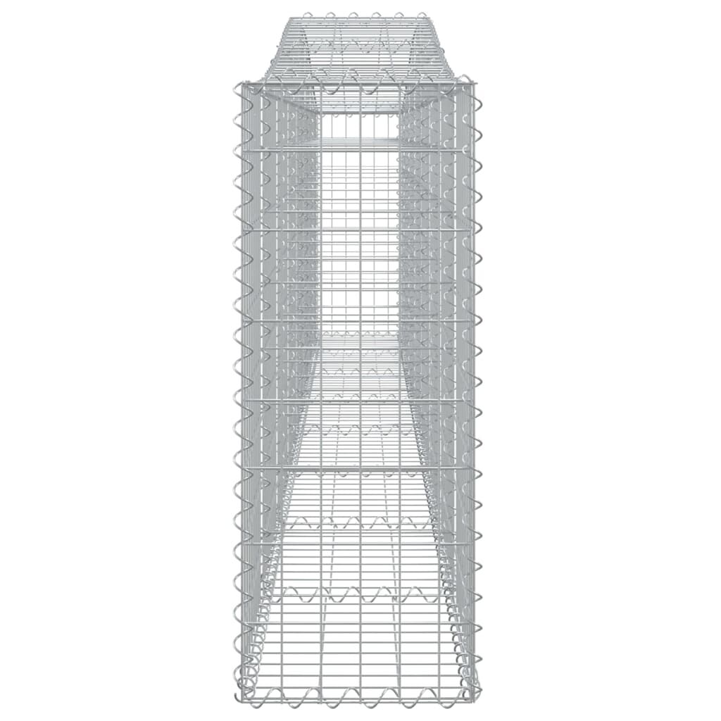 vidaXL Συρματοκιβώτια Τοξωτά 6 τεμ. 400x30x80/100 εκ. Γαλβαν. Ατσάλι