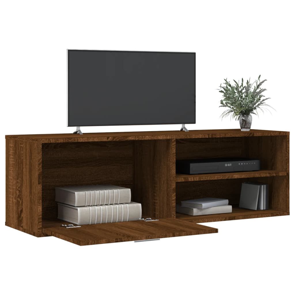 vidaXL Έπιπλο Τηλεόρασης Καφέ Δρυς 120x34x37 εκ. Επεξ. Ξύλο