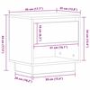 vidaXL Κομοδίνο Παλαιό ξύλο 45 x 34 x 44 εκ Επεξεργασμένο ξύλο