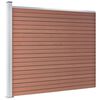 vidaXL Πάνελ Περίφραξης Καφέ 175 x 146 εκ. από WPC