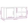 vidaXL Έπιπλο Τηλεόρασης Sonoma Δρυς 80x31,5x36 εκ. Επεξεργασμένο Ξύλο