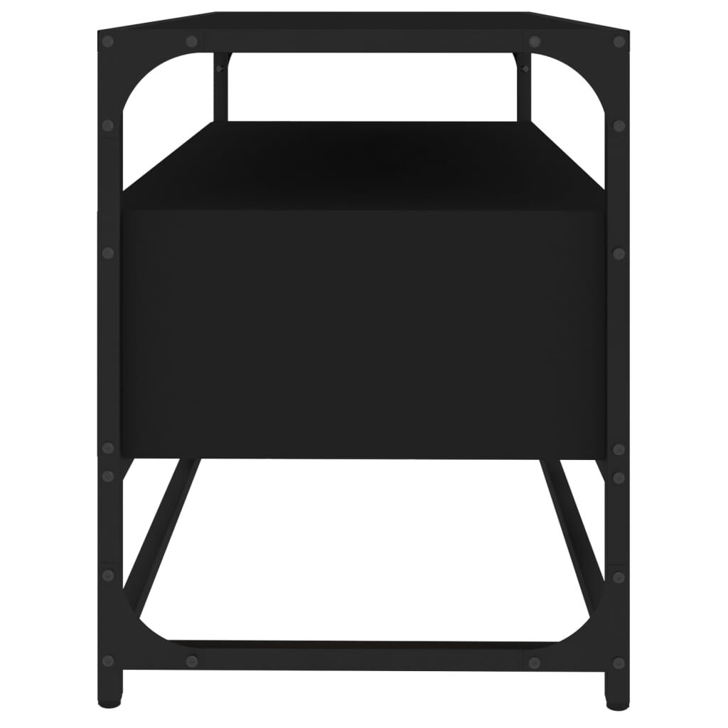 vidaXL Έπιπλο Τηλεόρασης Μαύρο 80 x 35 x 45 εκ. από Επεξεργασμένο Ξύλο