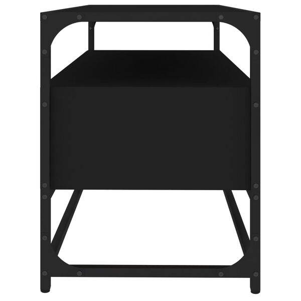 vidaXL Έπιπλο Τηλεόρασης Μαύρο 80 x 35 x 45 εκ. από Επεξεργασμένο Ξύλο