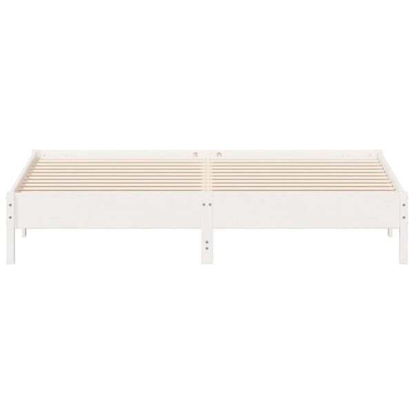 vidaXL Σκελετός Κρεβ. Χωρίς Στρώμα Λευκό 180x200 εκ Μασίφ Πεύκο