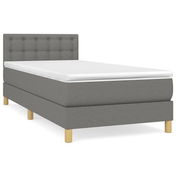 vidaXL &Kappa;&rho;&epsilon;&beta;ά&tau;&iota; Boxspring &mu;&epsilon; &Sigma;&tau;&rho;ώ&mu;&alpha; &Sigma;&kappa;&omicron;ύ&rho;&omicron; &Gamma;&kappa;&rho;&iota; 100x200 &epsilon;&kappa;. &Upsilon;&phi;&alpha;&sigma;&mu;ά&tau;&iota;&nu;&omicron;
