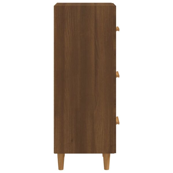 vidaXL Ντουλάπι Καφέ Δρυς 34,5 x 34 x 90 εκ. Επεξεργασμένο Ξύλο