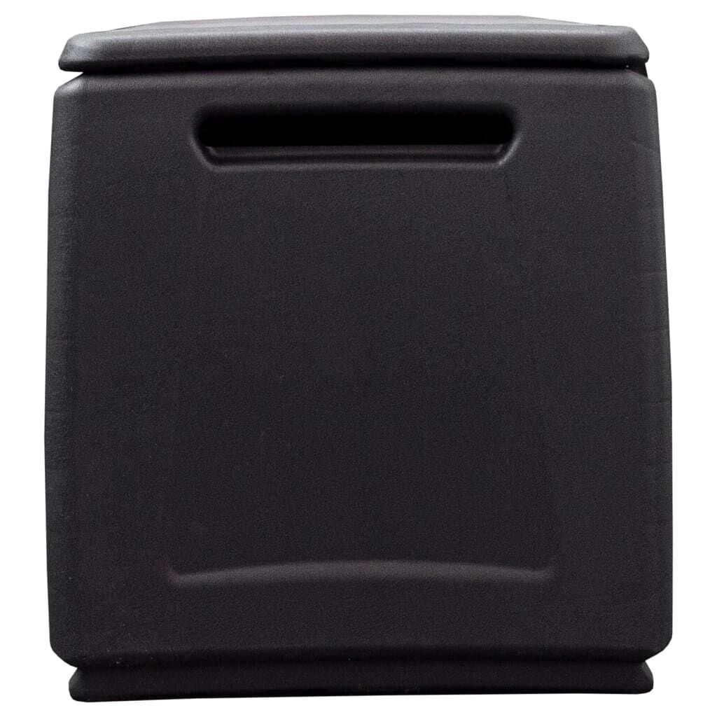 vidaXL Μπαούλο Αποθήκευσης Κήπου 96x53x57 εκ. Σκ. Γκρι/Μαύρο 230 Λίτρα