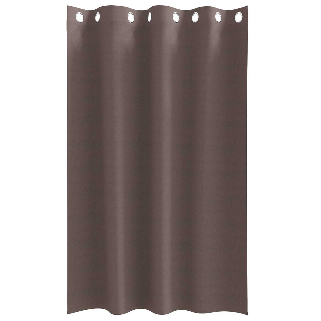 vidaXL Κουρτίνες 2 pcs Σκούρο καφέ Σκούρο καφέ 175 x 140 εκ.
