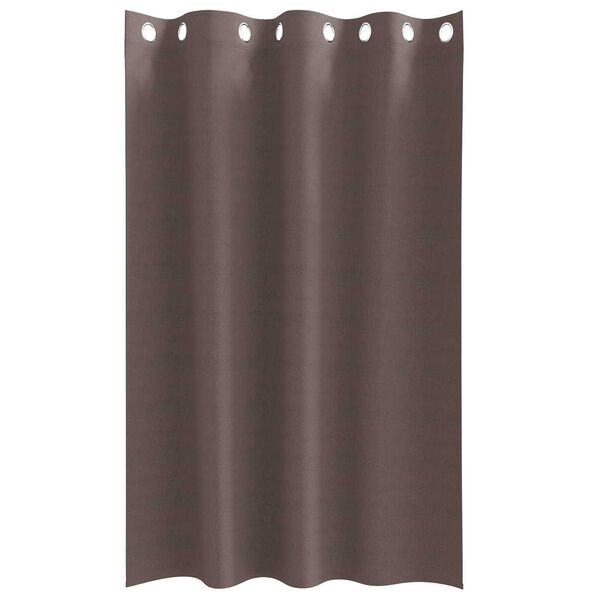 vidaXL Κουρτίνες 2 pcs Σκούρο καφέ Σκούρο καφέ 175 x 140 εκ.