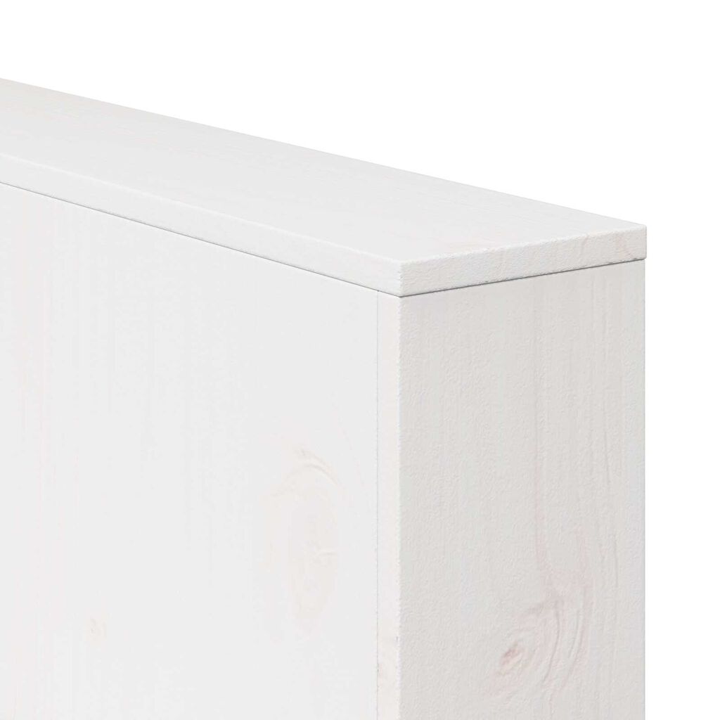 vidaXL Καναπές Κήπου Διθέσιος 134x60x62 cm Λευκός Μασίφ Ξύλο Πεύκο