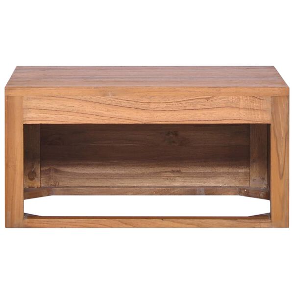 vidaXL Έπιπλο Μπάνιου/Νιπτήρα Επιτοίχιο 60x45x30 εκ. Μασίφ Ξύλο Teak