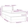 vidaXL &Kappa;&rho;&epsilon;&beta;ά&tau;&iota; Boxspring &mu;&epsilon; &Sigma;&tau;&rho;ώ&mu;&alpha; &Sigma;&kappa;&omicron;ύ&rho;&omicron; &Pi;&rho;ά&sigma;&iota;&nu;&omicron; 80x200 &epsilon;&kappa;. &Beta;&epsilon;&lambda;&omicron;ύ&delta;&iota;&nu;&omicron;