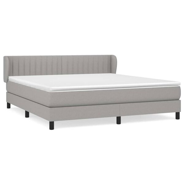 vidaXL &Kappa;&rho;&epsilon;&beta;ά&tau;&iota; Boxspring &mu;&epsilon; &Sigma;&tau;&rho;ώ&mu;&alpha; &Alpha;&nu;. &Pi;&rho;ά&sigma;&iota;&nu;&omicron; 160x200&epsilon;&kappa; &Upsilon;&phi;&alpha;&sigma;&mu;ά&tau;&iota;&nu;&omicron;