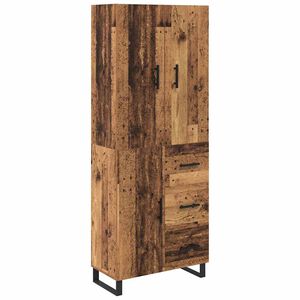 vidaXL Highboard &mu;&epsilon; &sigma;&upsilon;&rho;&tau;ά&rho;&iota; 2 pcs &Pi;&alpha;&lambda;&iota;ό &Xi;ύ&lambda;&omicron; 69,5 x 34 x 180 &epsilon;&kappa;.