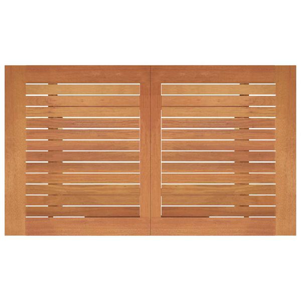 vidaXL Τραπέζι Κήπου Πτυσσόμενο 120x70x75 εκ. Μασίφ Ξύλο Ευκαλύπτου