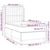 vidaXL &Kappa;&rho;&epsilon;&beta;ά&tau;&iota; Boxspring &mu;&epsilon; &Sigma;&tau;&rho;ώ&mu;&alpha; &Alpha;&nu;&omicron;&iota;&chi;&tau;ό &Gamma;&kappa;&rho;&iota; 100x200 &epsilon;&kappa;. &Beta;&epsilon;&lambda;&omicron;ύ&delta;&iota;&nu;&omicron;