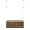 vidaXL Ράφι Ρούχων Καφέ 100 x 44 x 160 εκ Επεξεργασμένο ξύλο