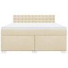 vidaXL &Kappa;&rho;&epsilon;&beta;ά&tau;&iota; Boxspring &mu;&epsilon; &Sigma;&tau;&rho;ώ&mu;&alpha; &Kappa;&rho;&epsilon;&mu; 180x200 &epsilon;&kappa;. &Upsilon;&phi;&alpha;&sigma;&mu;ά&tau;&iota;&nu;&omicron;