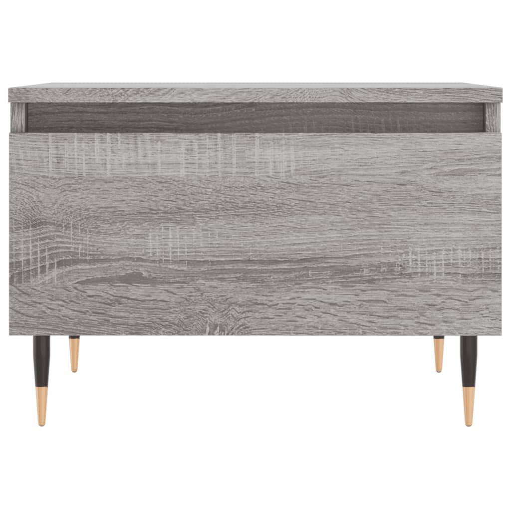 vidaXL Τραπέζι Σαλονιού Γκρι Sonoma 50x46x35 εκ. Επεξεργασμένο Ξύλο