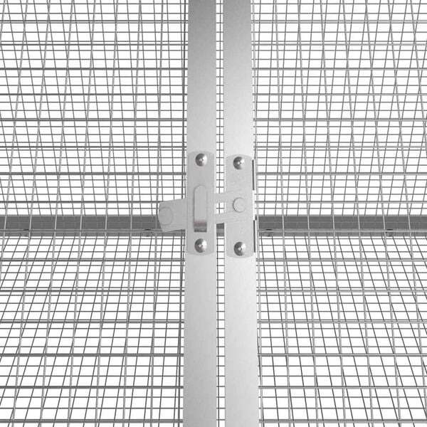 vidaXL Κλουβί Κουνελιών Ανθρακί 201,5x80,5x71 εκ Γαλβανισμένος Χάλυβας