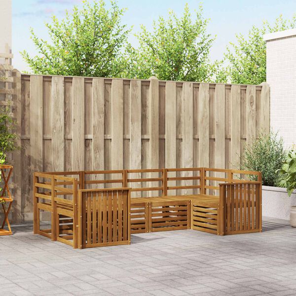 vidaXL &Sigma;&epsilon;&tau; &Kappa;&alpha;&nu;&alpha;&pi;έ 6 pcs &Phi;&upsilon;&sigma;&iota;&kappa;ό &Sigma;&tau;&epsilon;&rho;&epsilon;ό &Xi;ύ&lambda;&omicron; &Alpha;&kappa;&alpha;&kappa;ί&alpha;&sigmaf;