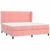 vidaXL &Kappa;&rho;&epsilon;&beta;ά&tau;&iota; Boxspring &mu;&epsilon; &Sigma;&tau;&rho;ώ&mu;&alpha; &Rho;&omicron;&zeta; 200x200 &epsilon;&kappa;. &Beta;&epsilon;&lambda;&omicron;ύ&delta;&iota;&nu;&omicron;