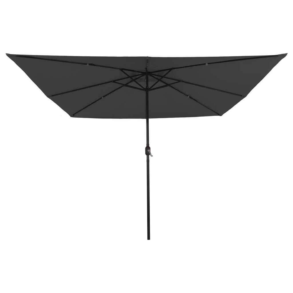 vidaXL Ομπρέλα Κήπου Ανθρακί και Μαύρο 295 x 295 x 245 εκ