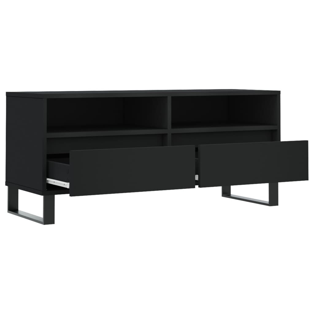 vidaXL Έπιπλο Τηλεόρασης Μαύρο 100x34,5x44,5 εκ. Επεξεργ. Ξύλο