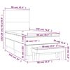 vidaXL &Kappa;&rho;&epsilon;&beta;ά&tau;&iota; Boxspring &mu;&epsilon; &Sigma;&tau;&rho;ώ&mu;&alpha; &Alpha;&nu;&omicron;&iota;&chi;&tau;ό &Gamma;&kappa;&rho;&iota; 90x190 &epsilon;&kappa;. &Beta;&epsilon;&lambda;&omicron;ύ&delta;&iota;&nu;&omicron;