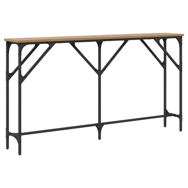 vidaXL Κονσόλα Ξύλο Δρυός 140x23x75 εκ. Επεξεργασμένο Ξύλο