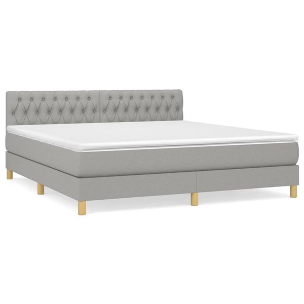 vidaXL &Kappa;&rho;&epsilon;&beta;ά&tau;&iota; Boxspring &mu;&epsilon; &Sigma;&tau;&rho;ώ&mu;&alpha; &Alpha;&nu;&omicron;&iota;&chi;&tau;ό &Gamma;&kappa;&rho;&iota; 180x200 &epsilon;&kappa;. &Upsilon;&phi;&alpha;&sigma;&mu;ά&tau;&iota;&nu;&omicron;