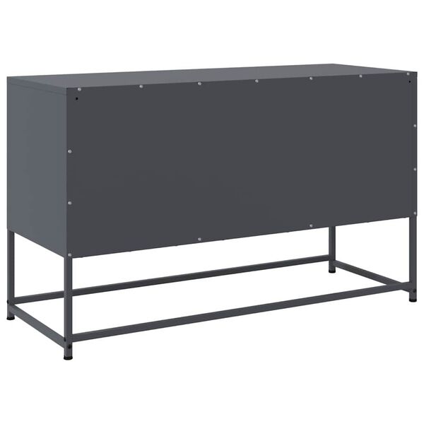 vidaXL Έπιπλο Τηλεόρασης Ανθρακί 100,5x39x60,5 εκ. από Ατσάλι