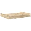 vidaXL Κρεβάτι με αποθηκευτικό χώρο Sonoma Δρυς 135 x 190 cm