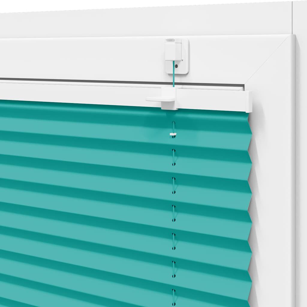 vidaXL Πλισέ περσίδα πετρόλ πράσινο 90x150 cm Πλάτος υφάσματος 89,4 cm