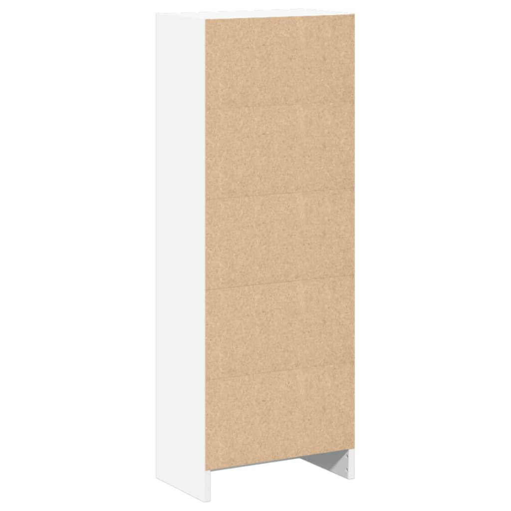 vidaXL Βιβλιοθήκη Λευκή 40x24x109 εκ. από Επεξεργασμένο Ξύλο