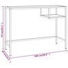 vidaXL Γραφείο Υπολογιστή Διάφανο 100 x 36 x 74 εκ. από Ψημένο Γυαλί