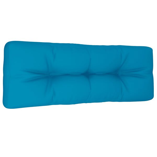 vidaXL Μαξιλάρι Παλέτας Μπλε 120 x 40 x 12 εκ. Υφασμάτινο
