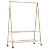 vidaXL &Rho;ά&phi;&iota; &rho;&omicron;ύ&chi;&omega;&nu; &mu;&epsilon; &rho;ά&phi;&iota;&alpha; &kappa;&alpha;&iota; &rho;ό&delta;&epsilon;&sigmaf; 132x45,5x155,5 &epsilon;&kappa;.&Mu;&pi;&alpha;&mu;&pi;&omicron;ύ