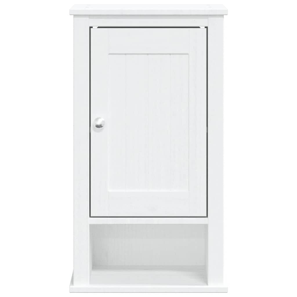 vidaXL Ντουλάπι Μπάνιου Επιτοίχιο BERG Λευκό 40x27x71,5 εκ Μασίφ Πεύκο