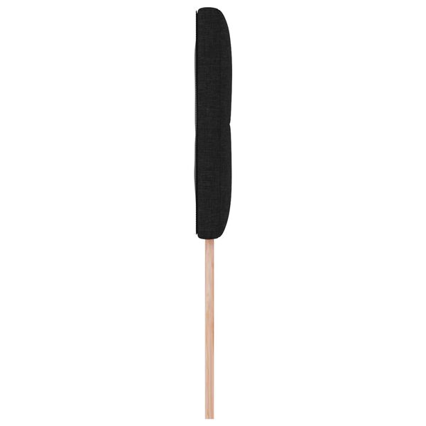 vidaXL Κεφαλάρι με κεφαλάρι Μαύρο 80 cm ύφασμα