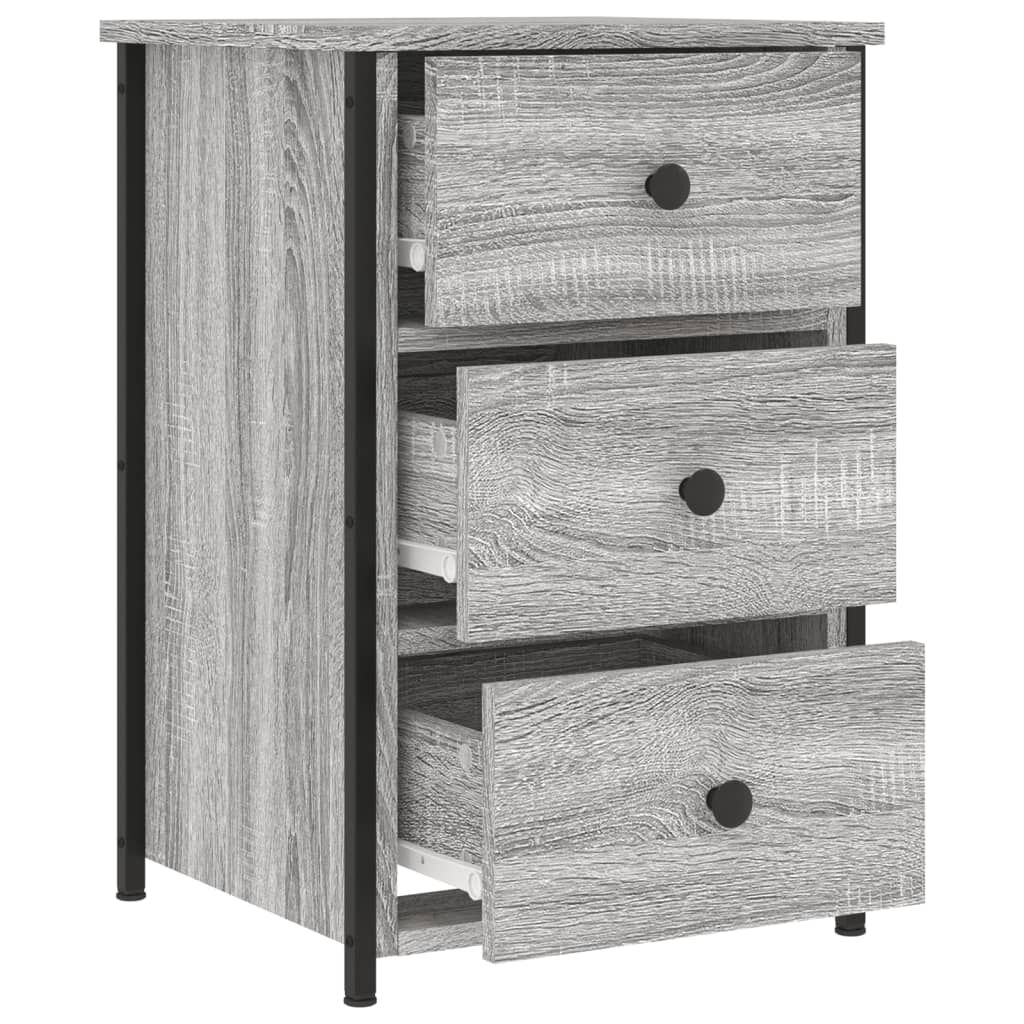 vidaXL Κομοδίνο Γκρι Sonoma 40x36x60 εκ. από Επεξεργασμένο Ξύλο