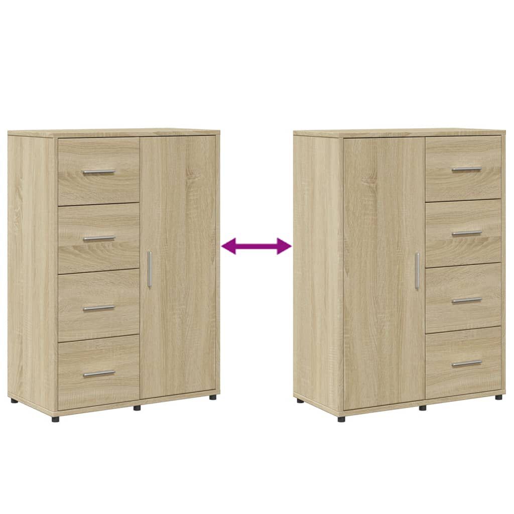 vidaXL Βοηθητικά Ντουλάπια 2 τεμ. Sonoma Δρυς 60x31x84 εκ. Επεξ. Ξύλο