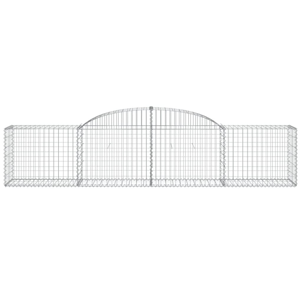 vidaXL Συρματοκιβώτια Τοξωτά 12 τεμ. 300x50x60/80 εκ. Γαλβαν. Ατσάλι
