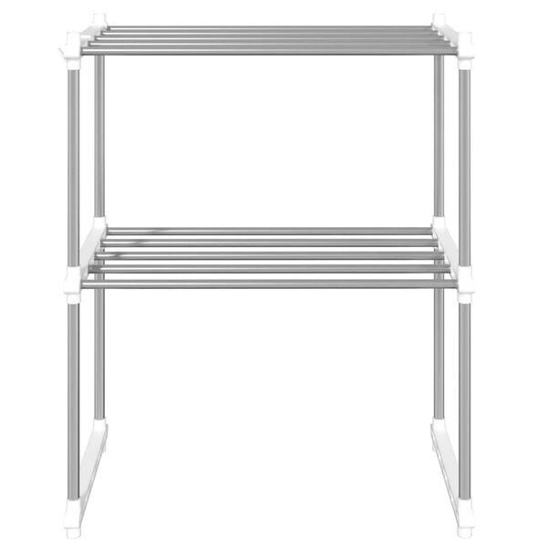 vidaXL Ράφι για Φούρνο Μικροκυμάτων Λευκό 51x27x63 εκ. από Αλουμίνιο