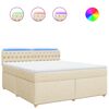 vidaXL &Kappa;&rho;&epsilon;&beta;ά&tau;&iota; Boxspring &mu;&epsilon; &Sigma;&tau;&rho;ώ&mu;&alpha; &Kappa;&rho;&epsilon;&mu; 180x200 &epsilon;&kappa;. &Upsilon;&phi;&alpha;&sigma;&mu;ά&tau;&iota;&nu;&omicron;