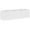 vidaXL Ζαρντινιέρα Κήπου Λευκή 160x40x53 εκ. Πολυπροπυλένιο