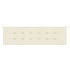 vidaXL Μαξιλάρι Πάγκου Κήπου Κρεμ 180x50x3 εκ. Ύφασμα Oxford