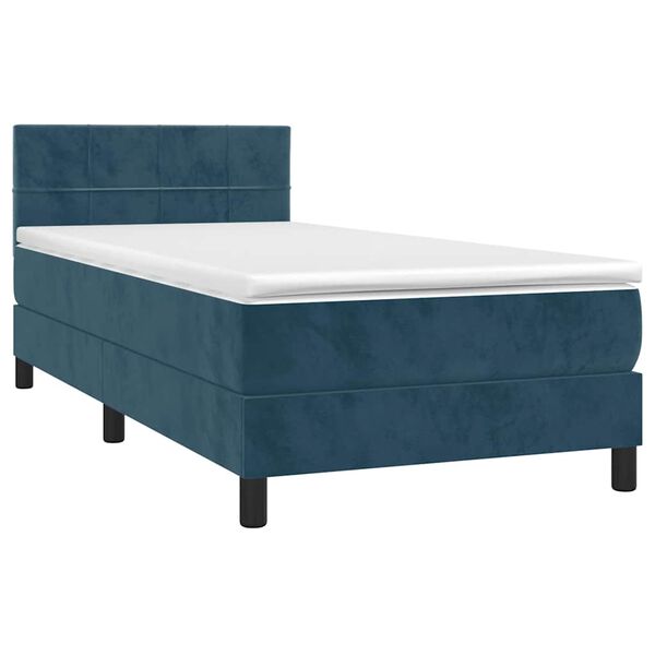 vidaXL &Kappa;&rho;&epsilon;&beta;ά&tau;&iota; Boxspring &mu;&epsilon; &Sigma;&tau;&rho;ώ&mu;&alpha; &Sigma;&kappa;&omicron;ύ&rho;&omicron; &Mu;&pi;&lambda;&epsilon; 80 x 200 &epsilon;&kappa;. &Beta;&epsilon;&lambda;&omicron;ύ&delta;&iota;&nu;&omicron;